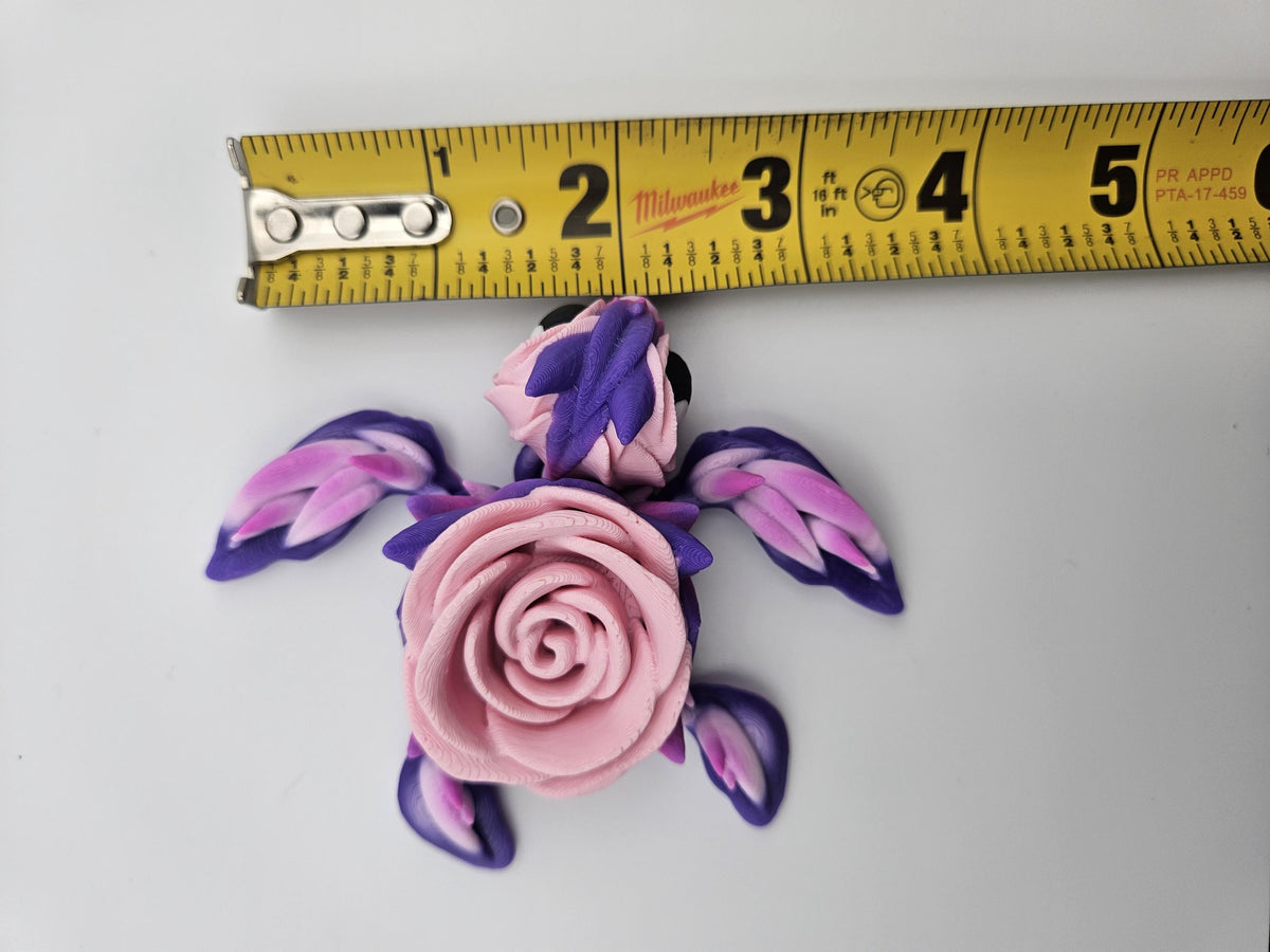 Purple & Pink Rose Turtle