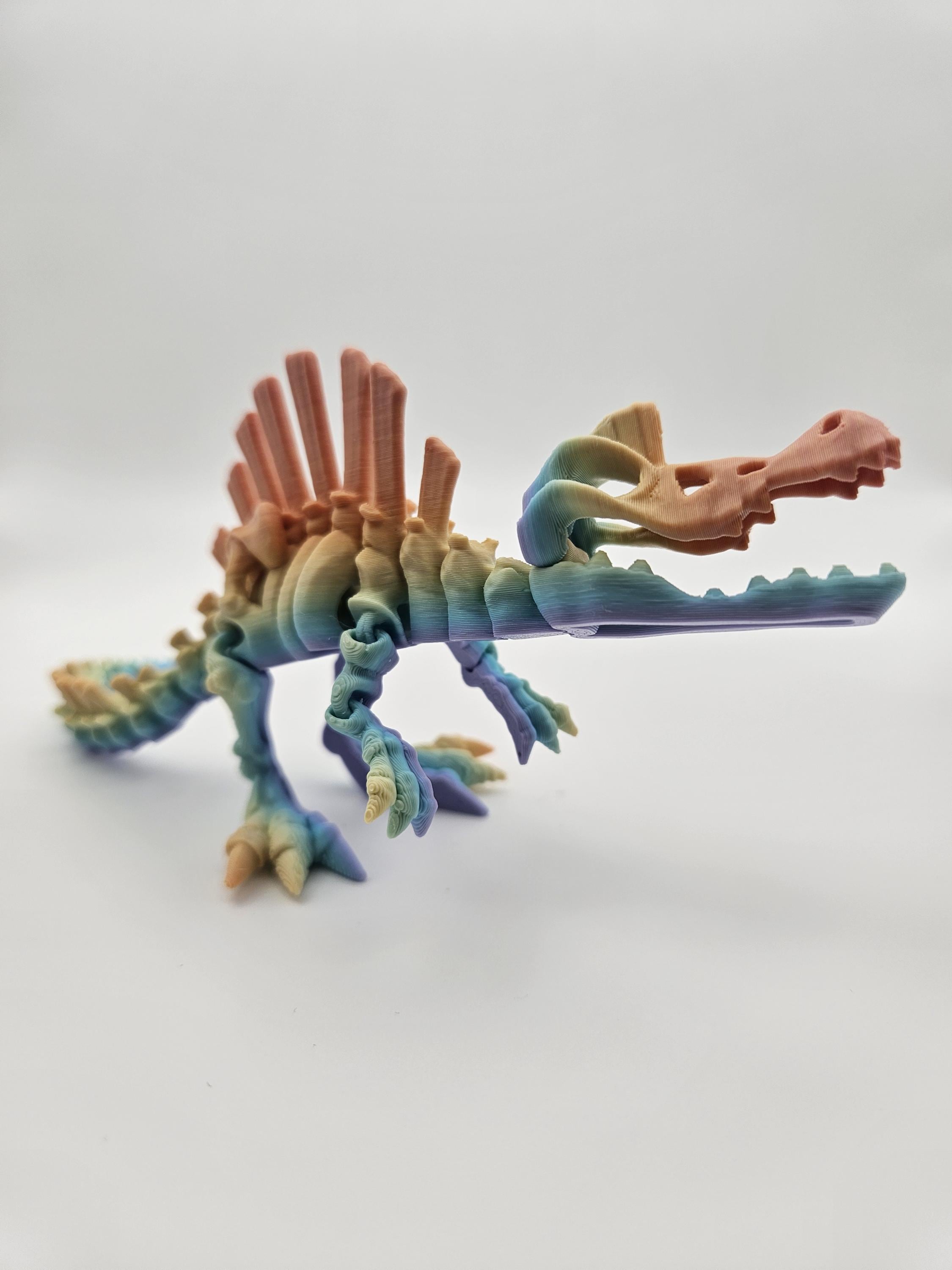 Rainbow Skeleton Spinosaurus