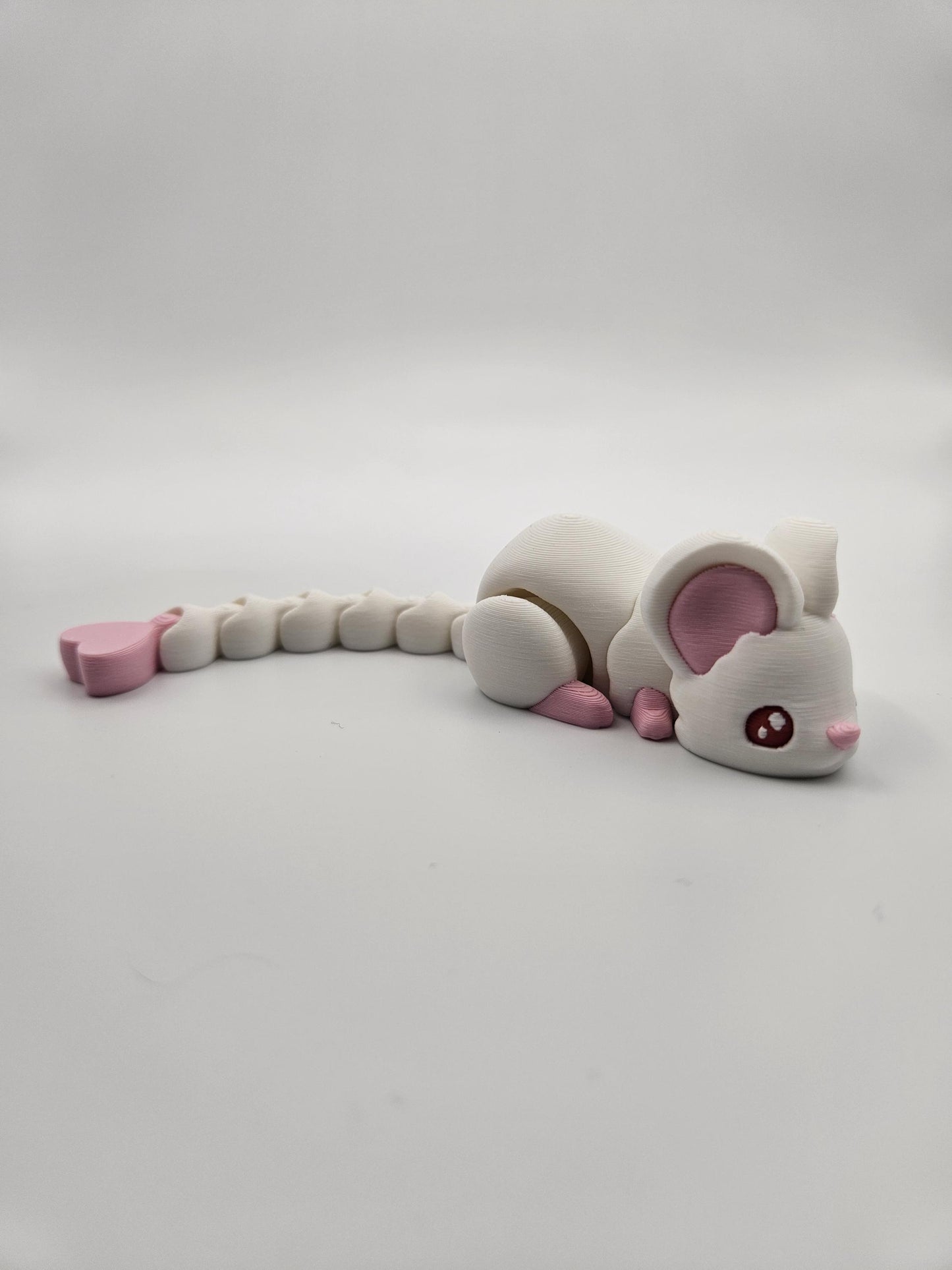 Albino Mouse with Heart Tail