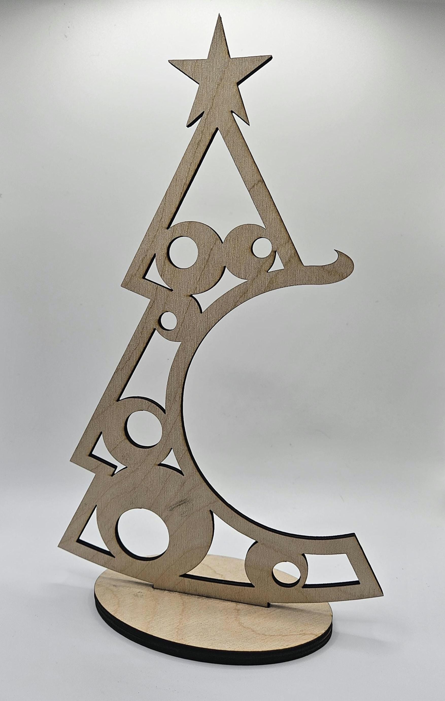 DIY Wooden Christmas Tree Ornament Holder Kit