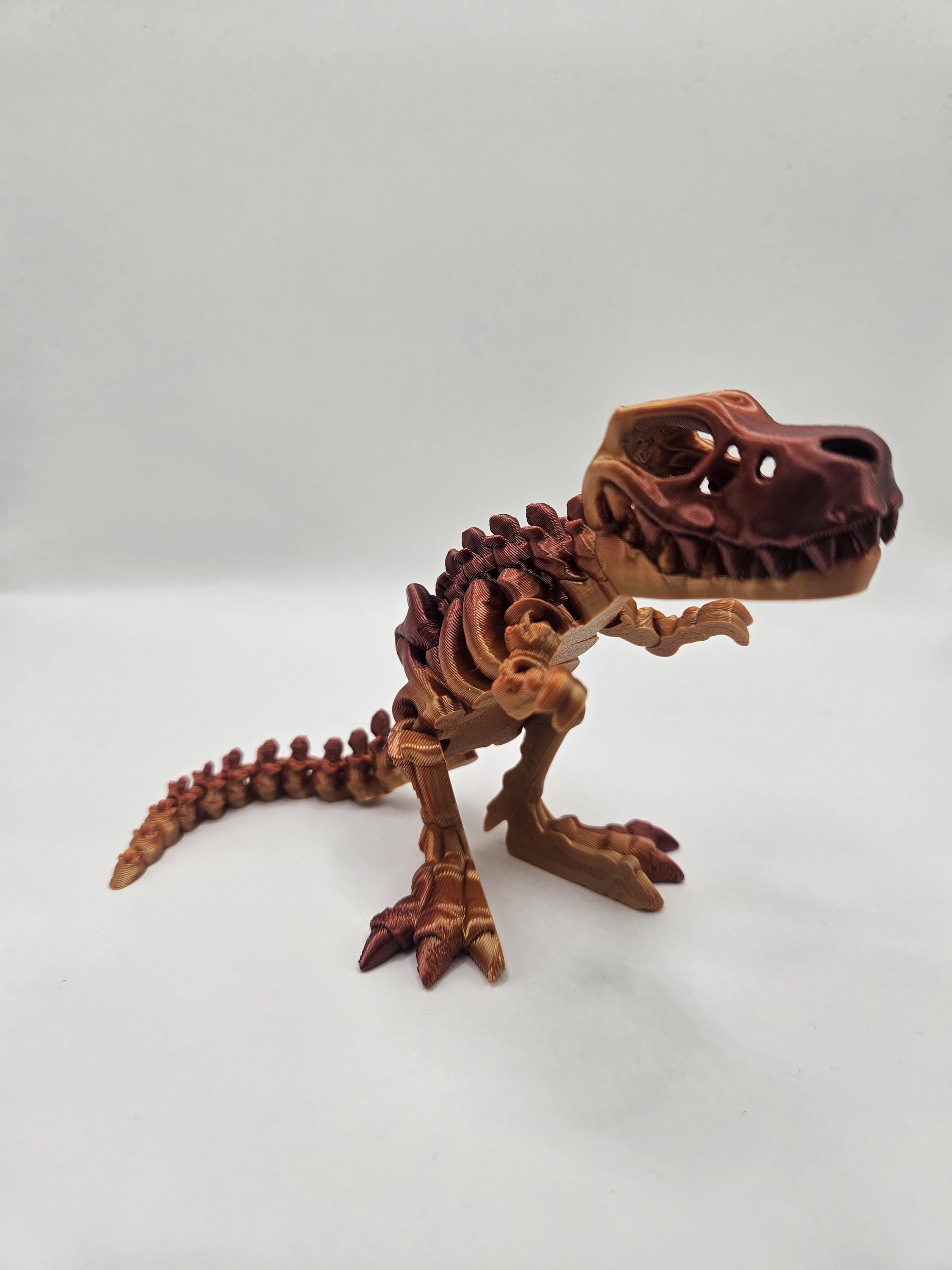 Metal Gradient Skeleton Dinosaurs