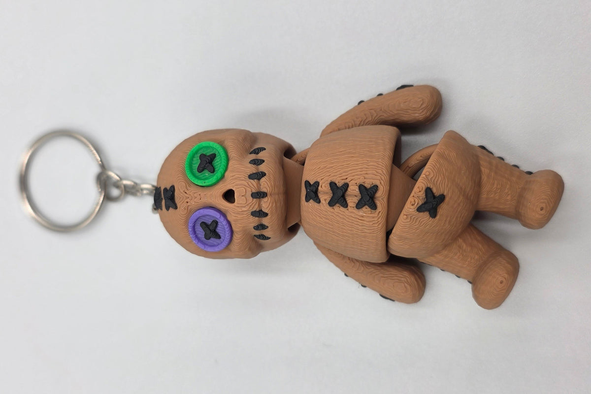 Voodoo Doll 3D Printed Articulating Flexi Figurine