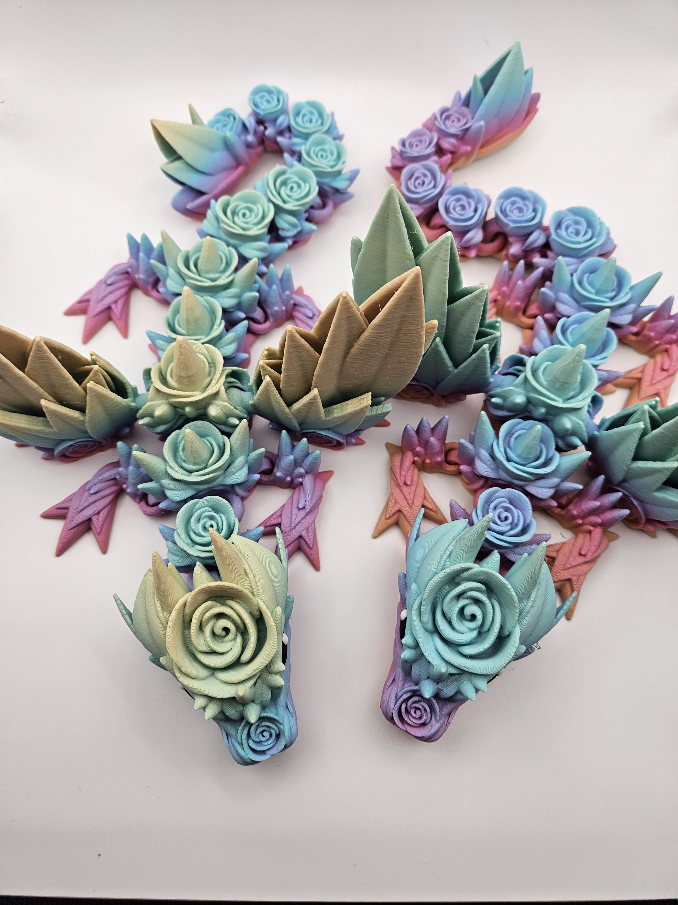 Rainbow Rose Dragon