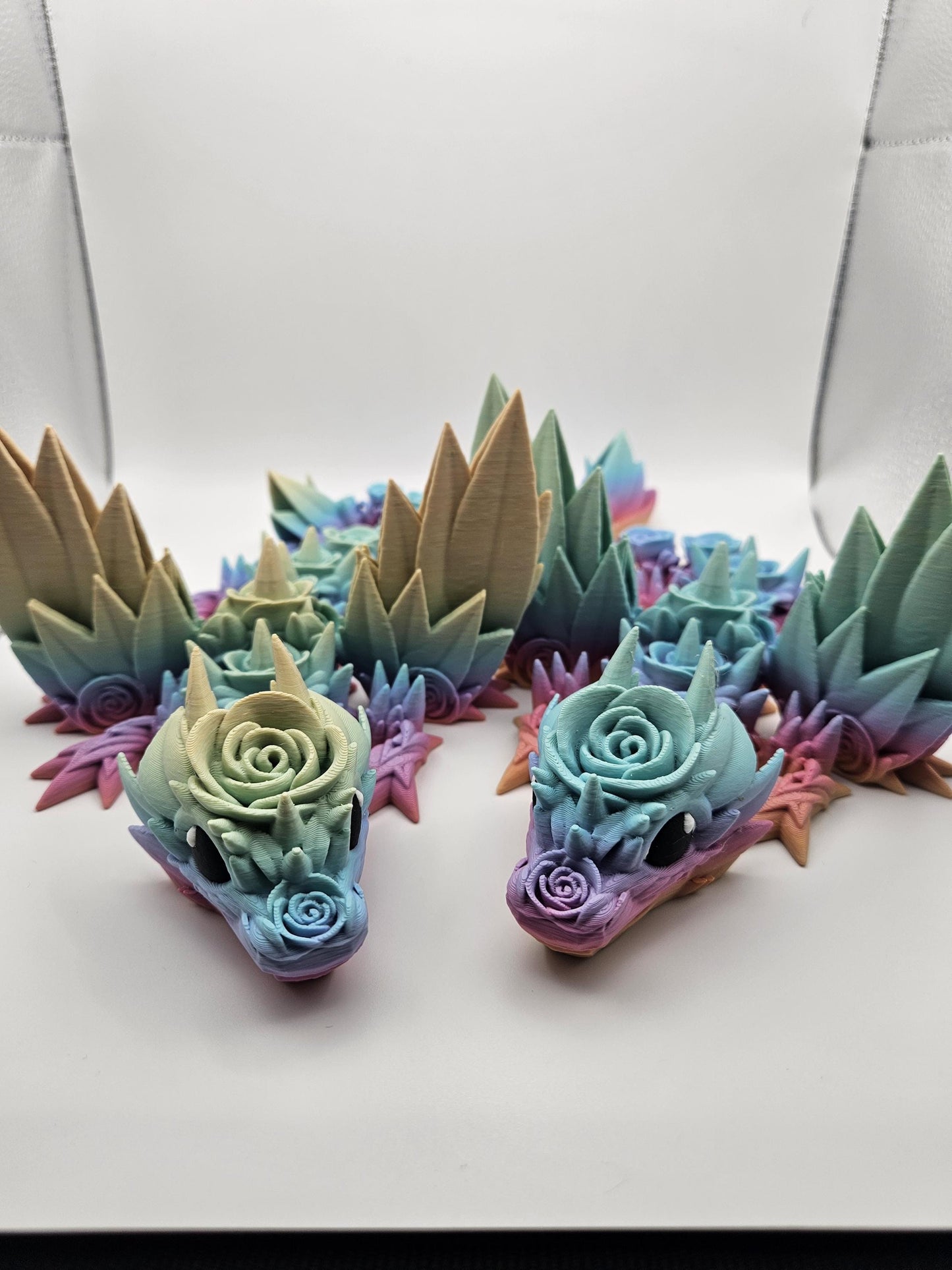 Rainbow Rose Dragon