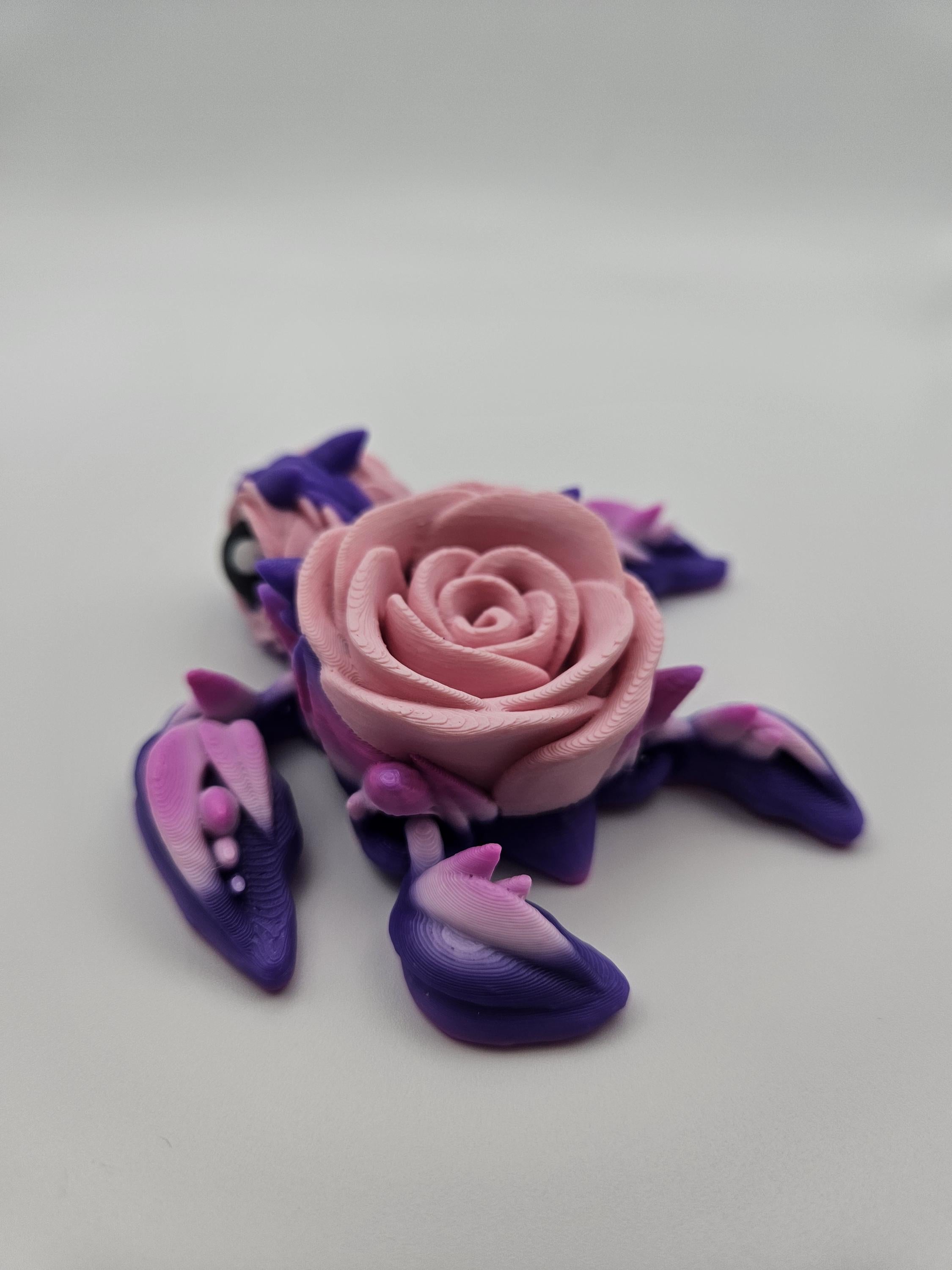Purple & Pink Rose Turtle