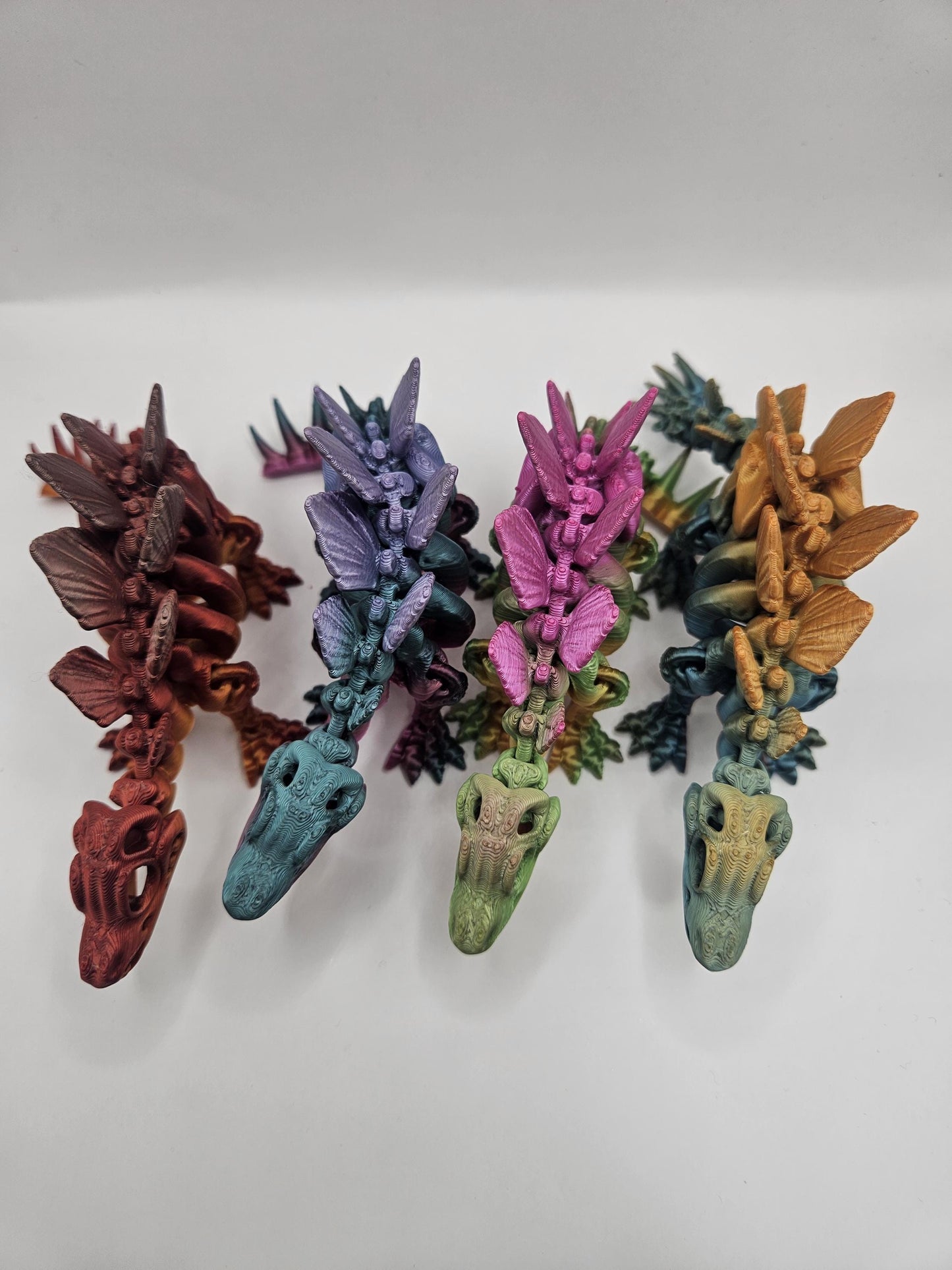 Metal Gradient Skeleton Dinosaurs